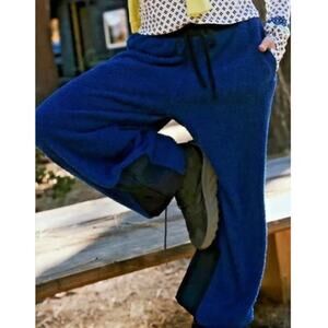 FP Movement Women's Blue Cuddle Up Fleece Jogger Pants S